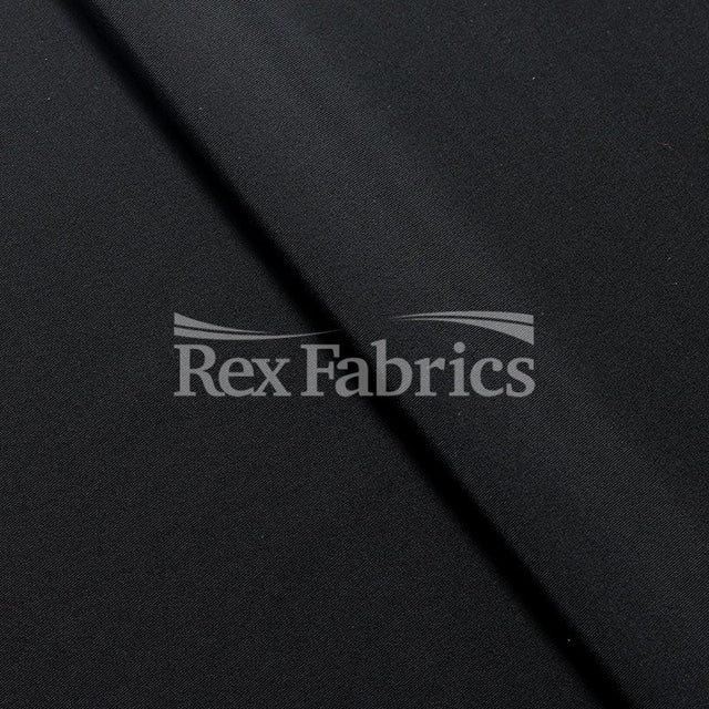 Easy Action Polyester Spandex Fabric - Black Solid, 58" Width, 185 GSM (1 Yard)