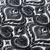 Mosaic Nylon Spandex Fabric - Black Or Blue Moroccan Mosaic Print, 58/60" Width (1 Yard)