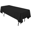 Polyester Rectangular Tablecloth Polyester Fabric - Wrinkle-Resistant, Stain-Proof, Washable, 60" X 144"