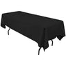 Polyester Rectangular Tablecloth Polyester Fabric - Wrinkle-Resistant, Stain-Proof, Washable, 60" X 144"