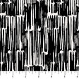 Cotton Print Black Brush Strokes Ink and Earth Fabric 44/45"