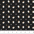 Cotton Fabric Black Calico Cat Tossed Squishmallows 44/45"