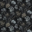 Cotton Wideback Fabric Black Charcoal Dandelion Stamp 108"