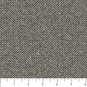 Black Chevron Cotton Flannel Fabric