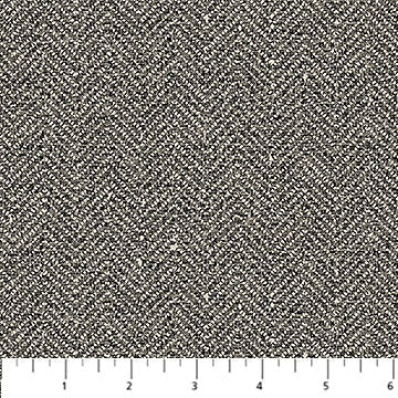 Black Chevron Cotton Flannel Fabric