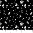 Cotton Print Black Ditsy Ink and Earth Fabric 44/45" Wide