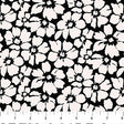 Cotton Floral Print Fabric Black Ink and Earth 44/45"