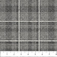 Cotton Flannel Fabric Black Gray Glen Check