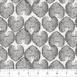 Cotton Fabric Black Leafy Ink and Earth 44/45
