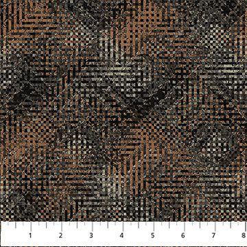 Northcott Black Multi Tweed Haberdashery Flannel Fabric per Yard