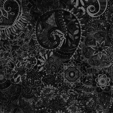 Black Cotton Fabric Wideback Blender