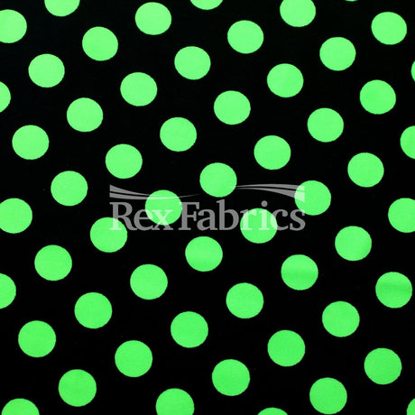E-Z Dots Matte Nylon Spandex Fabric - Multicolor Polka Dots, 58/60" Width (1 Yard)