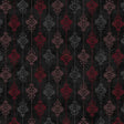 Cotton Damask Stripe Fabric Black 43/44"