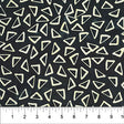 Cotton Print Black Scattered Triangle Celebration 44/45 Fabric