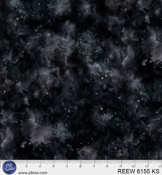 Black Cotton Wideback Fabric 108" Underwater Reef