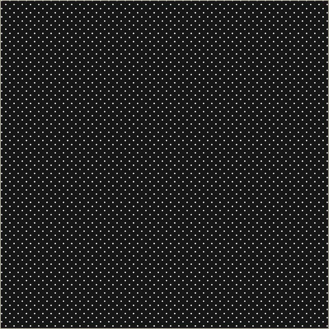 Cotton Print Black Verona Dots Fabric 44/45"