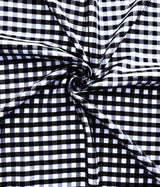 Gingham 1/4" Checkered Poly Cotton Fabric - Checkered Pattern, 57/58" Width (1 Yard)