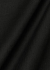 1 Yard Lightweight Black Linen Fabric Flat Solid 58 Inches Wide for Apparel and Crafts