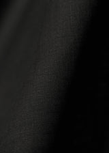 1 Yard Lightweight Black Linen Fabric Flat Solid 58 Inches Wide for Apparel and Crafts