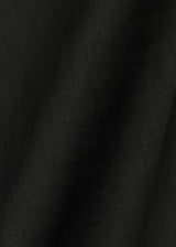 1 Yard Lightweight Black Linen Fabric Flat Solid 58 Inches Wide for Apparel and Crafts