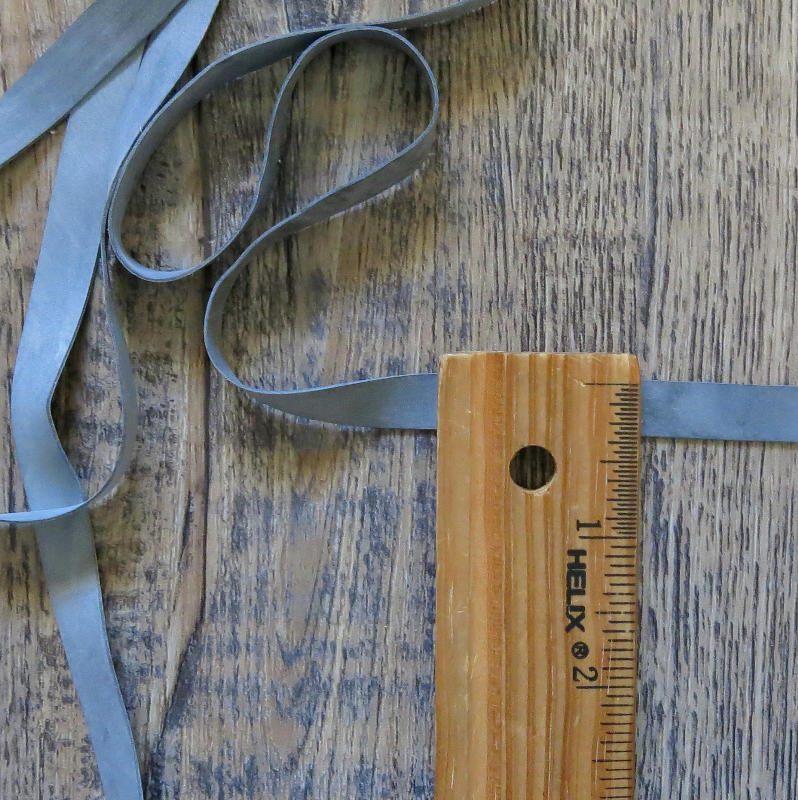 Black 3/8 Inch Rubber Elastic