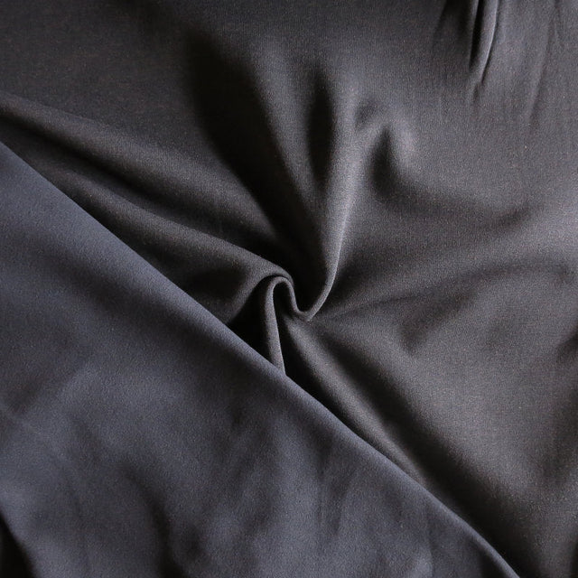 Powerstretch Fleece Knit Fabric Heathered Black/Brown