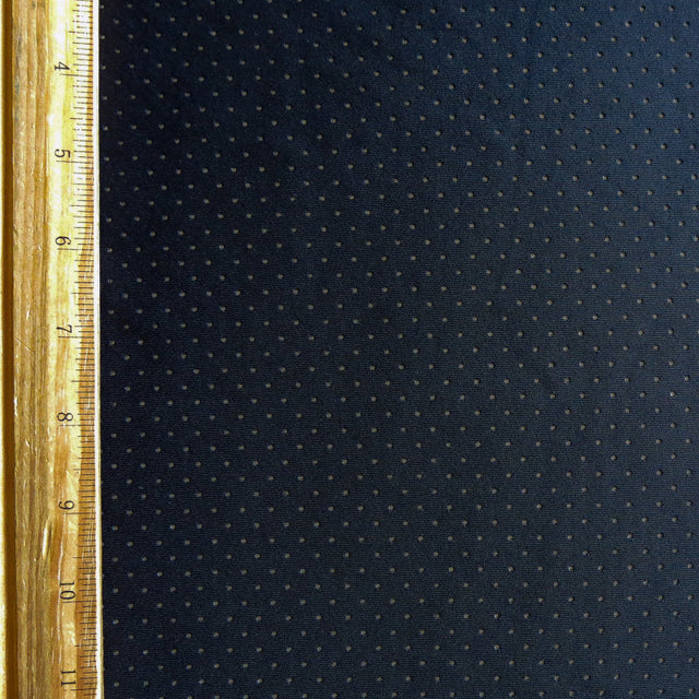 Mesh Repreve Recycled Polyester Spandex Knit Fabric - Black Laser Punch