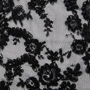 1 Yard Re-Embroidered Lace Fabric Cord Extravagant Floral Design Luxurious