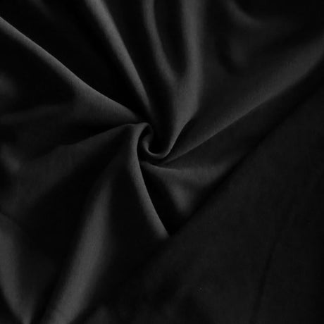 Polartec Power Wool Fleece Knit Fabric Black