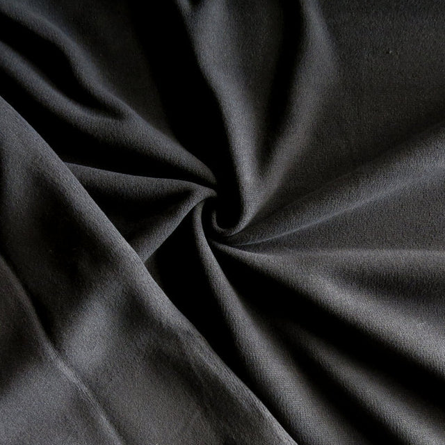 Polartec Black Sweaterknit Velour Fabric