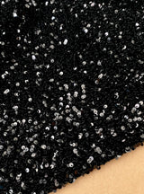 Sequin on Velvet Stretch Fabric