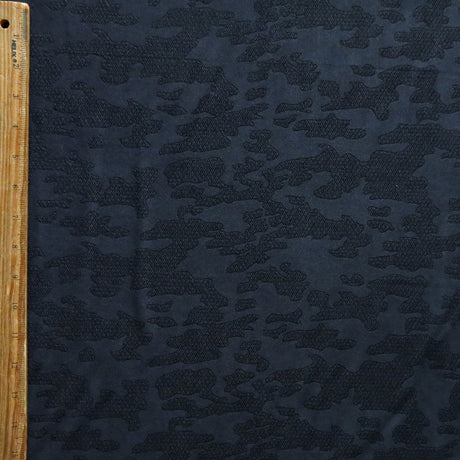 Swim Knit Black Textured Camo Nylon Spandex