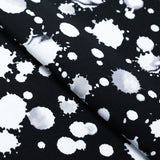 Foxy Lady Dots Nylon Spandex Fabric - Multiple Colors, Paint Splatter Dots, 58/60" Width (1 Yard)