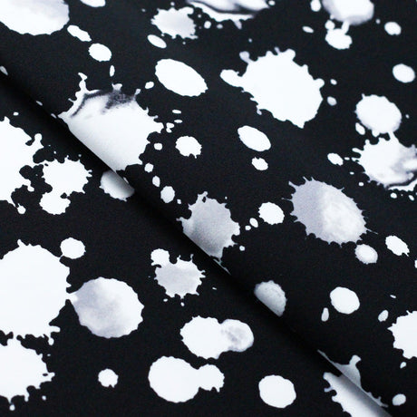 Foxy Lady Dots Nylon Spandex Fabric - Multiple Colors, Paint Splatter Dots, 58/60" Width (1 Yard)