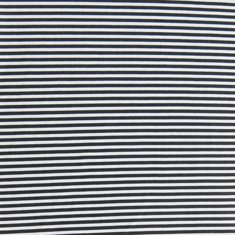 Swim Knit Black and White Narrow Stripe Nylon Spandex