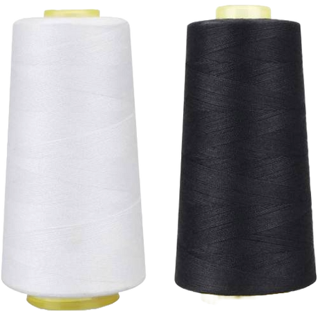 1 Pack of 6000 Yard Spools Sewing Thread All Purpose 100% Spun Polyester Overlock Cone