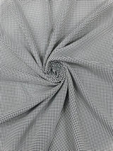 Gingham 1/8 Squares Polyester Poplin Fabric - Checkered Gingham, 60" Width (1 Yard)