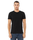 Bella Canvas 3001 Airlume Cotton T-Shirt Fabric - Black, Crewneck, Unisex, 4.2 Oz, 32 Single (1 Piece)