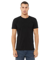 Bella Canvas 3001 Airlume Cotton T-Shirt Fabric - Black, Crewneck, Unisex, 4.2 Oz, 32 Single (1 Piece)