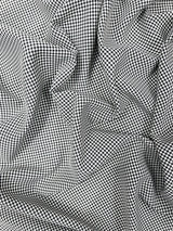 Gingham 1/8 Squares Polyester Poplin Fabric - Checkered Gingham, 60" Width (1 Yard)