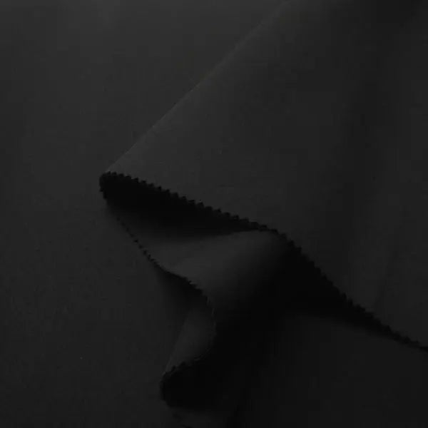 Black Super Techno Neoprene Scuba Knit 4-way Stretch Fabric