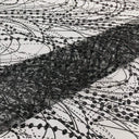 Galaxy Glitter Design Mesh Lace Polyester Fabric - Glitter Galaxy Pattern, 52-54" Width (1 Yard)
