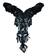 Beaded Sequins Applique 12x12 Dangling