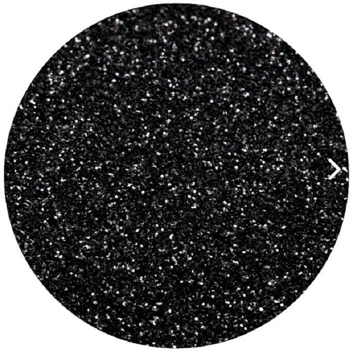 Glitter Vinyl Heat Transfer Vinyl Fabric - Black Glitter, 20" H x 12" W, 20" H x 36" W, 20" H x 180" W, 20" H x 900" W (1 Foot, 1 Yard, 5 Yards, 25 Yards)
