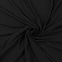 Cotton Spandex Jersey Knit Fabric Black 4-Way Stretch
