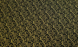 Quilting Cotton Holly Jolly Christmas Metallic Gold Vinery
