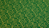 Quilting Cotton Holly Jolly Christmas Metallic Gold Vinery
