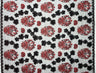 Black Hibiscus Flowers Tonga Seal Polyester Lace Fabric - Black Hibiscus Pattern, 50" Width (1 Yard)