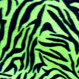 Zebra Print Fleece Polyester Fabric - Zebra Print, 60" Width, 280 GSM (1 Yard)