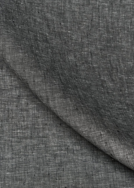 1 Yard Black or Off White 2 Tone Melange Linen Fabric Lightweight Flat Weave 58 Inches Wide